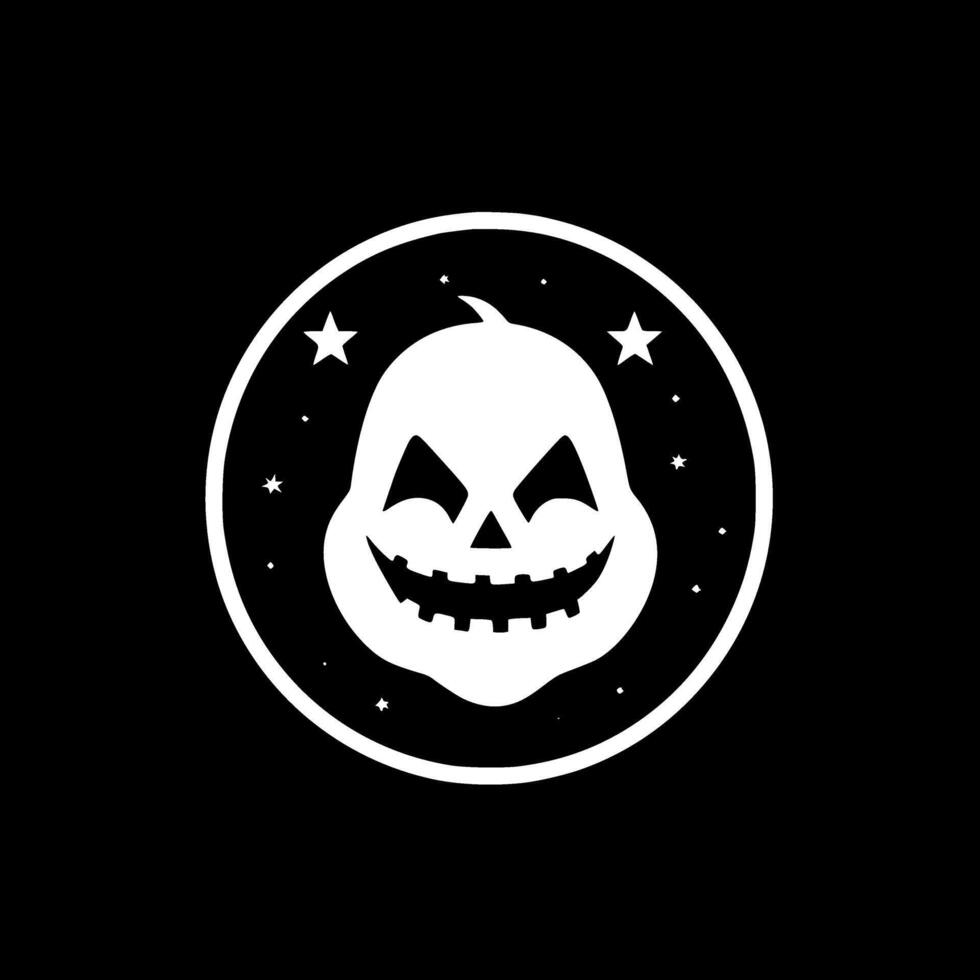 Halloween, Black and White illustration vector