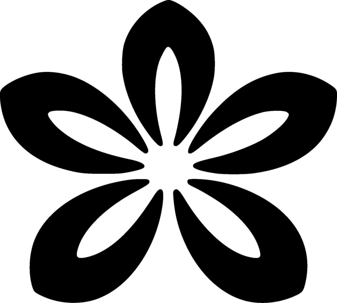 Daisy - Black and White Isolated Icon - illustration vector