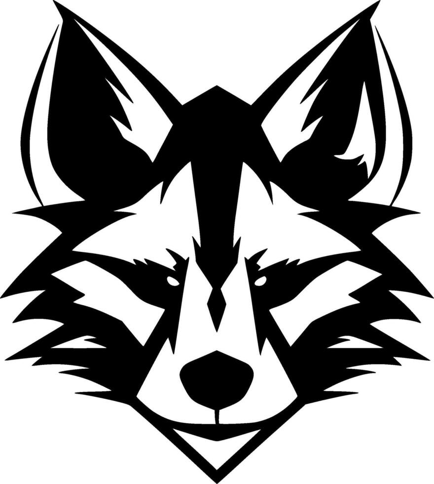 Raccoon - Minimalist and Flat Logo - illustration vector
