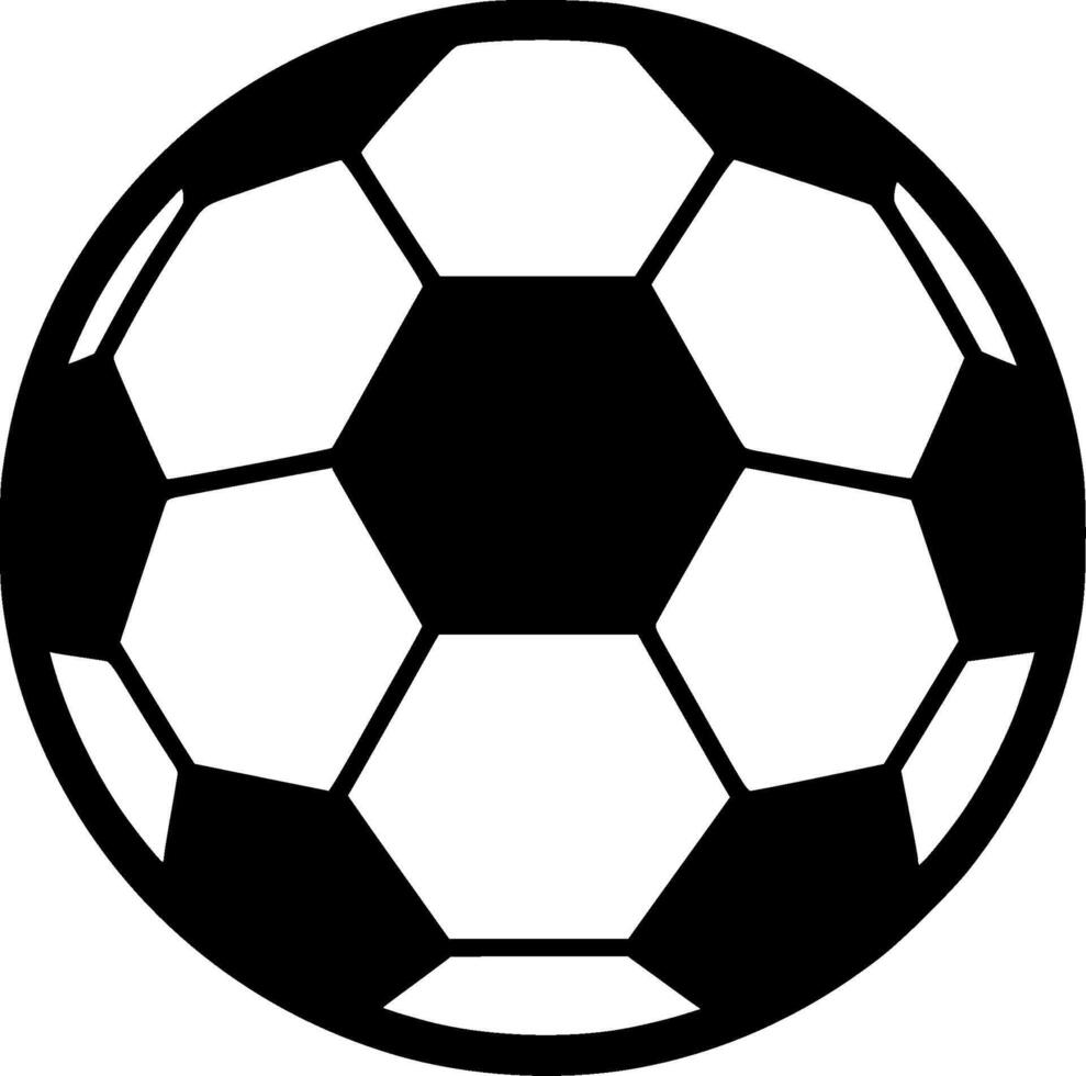 Football, Minimalist and Simple Silhouette - illustration vector