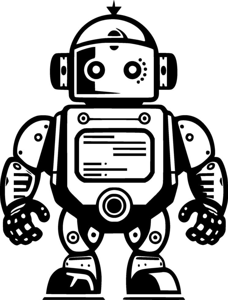 Robot - High Quality Logo - illustration ideal for T-shirt graphic vector