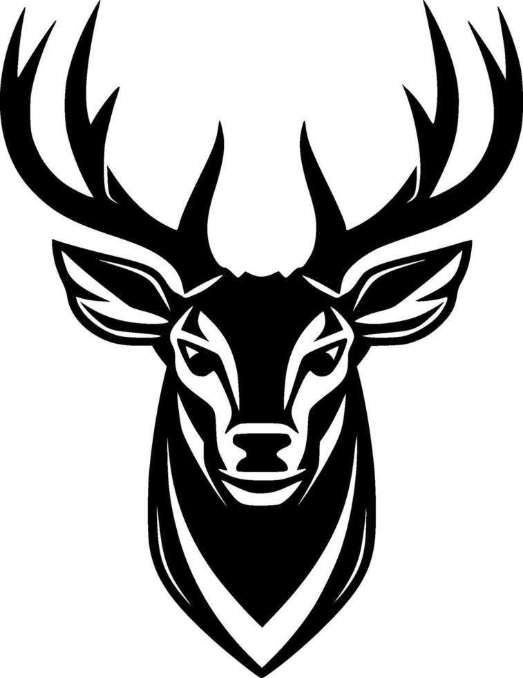 Deer, Minimalist and Simple Silhouette - illustration vector
