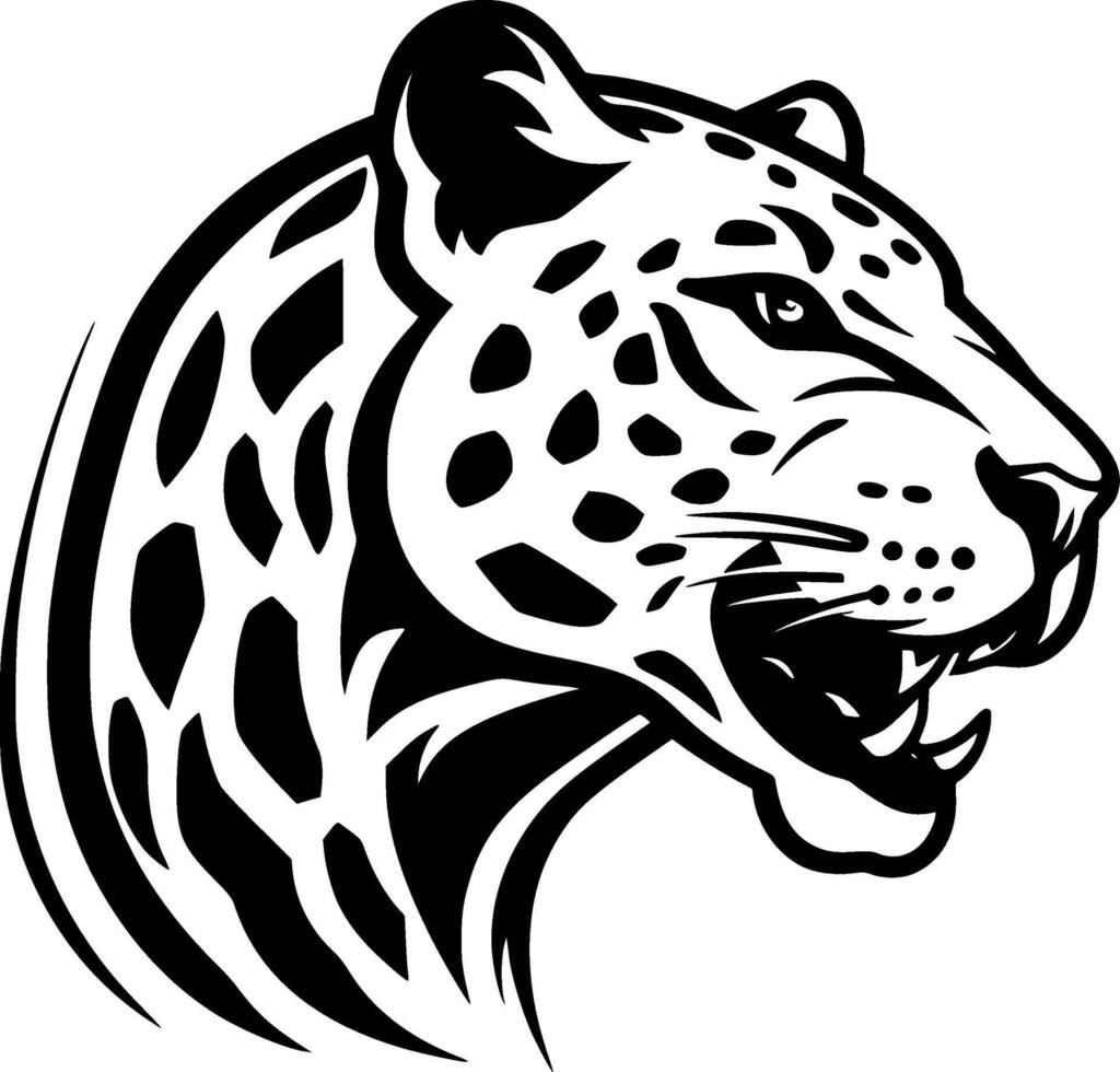Cheetah, Minimalist and Simple Silhouette - illustration vector