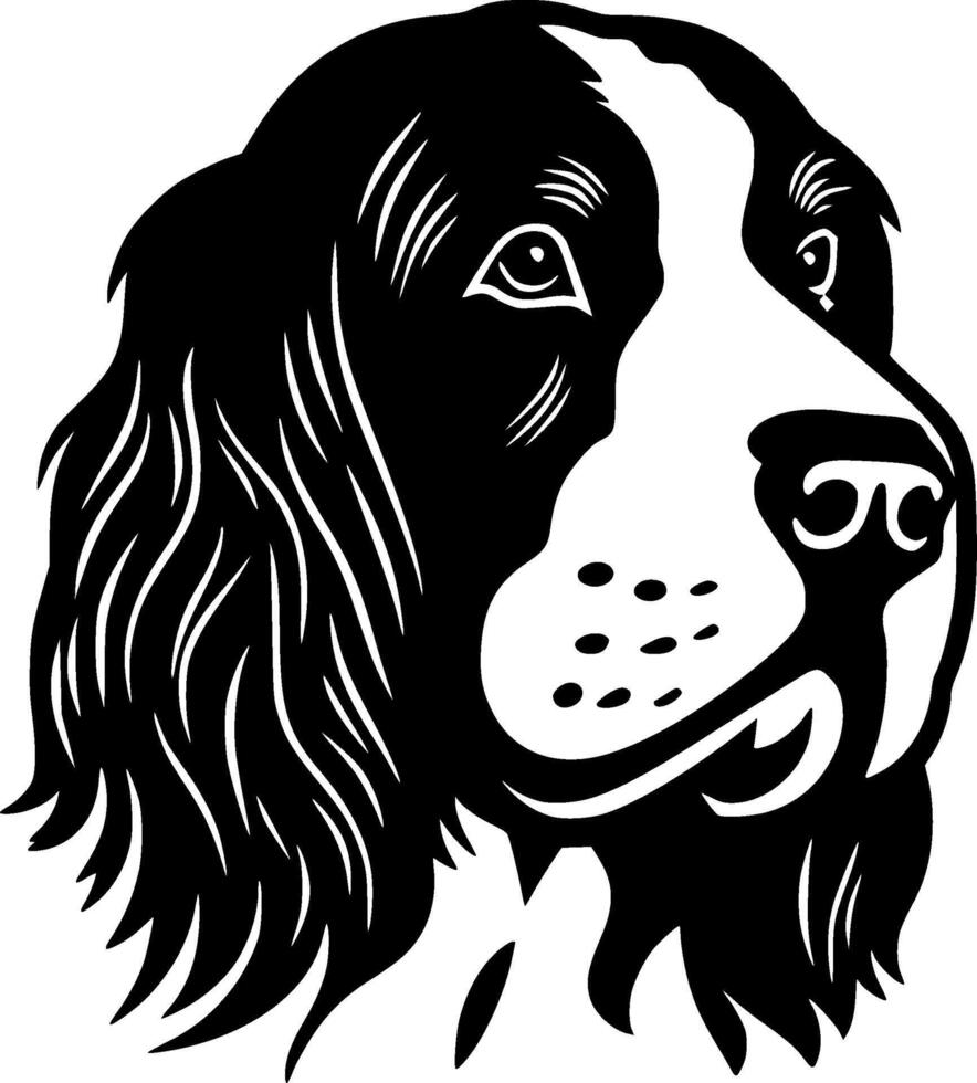 Dog - Black and White Isolated Icon - illustration vector