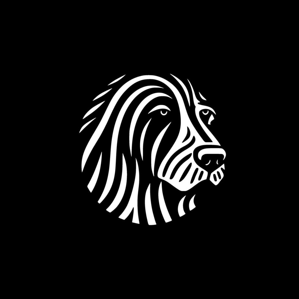 Dog, Minimalist and Simple Silhouette - illustration vector