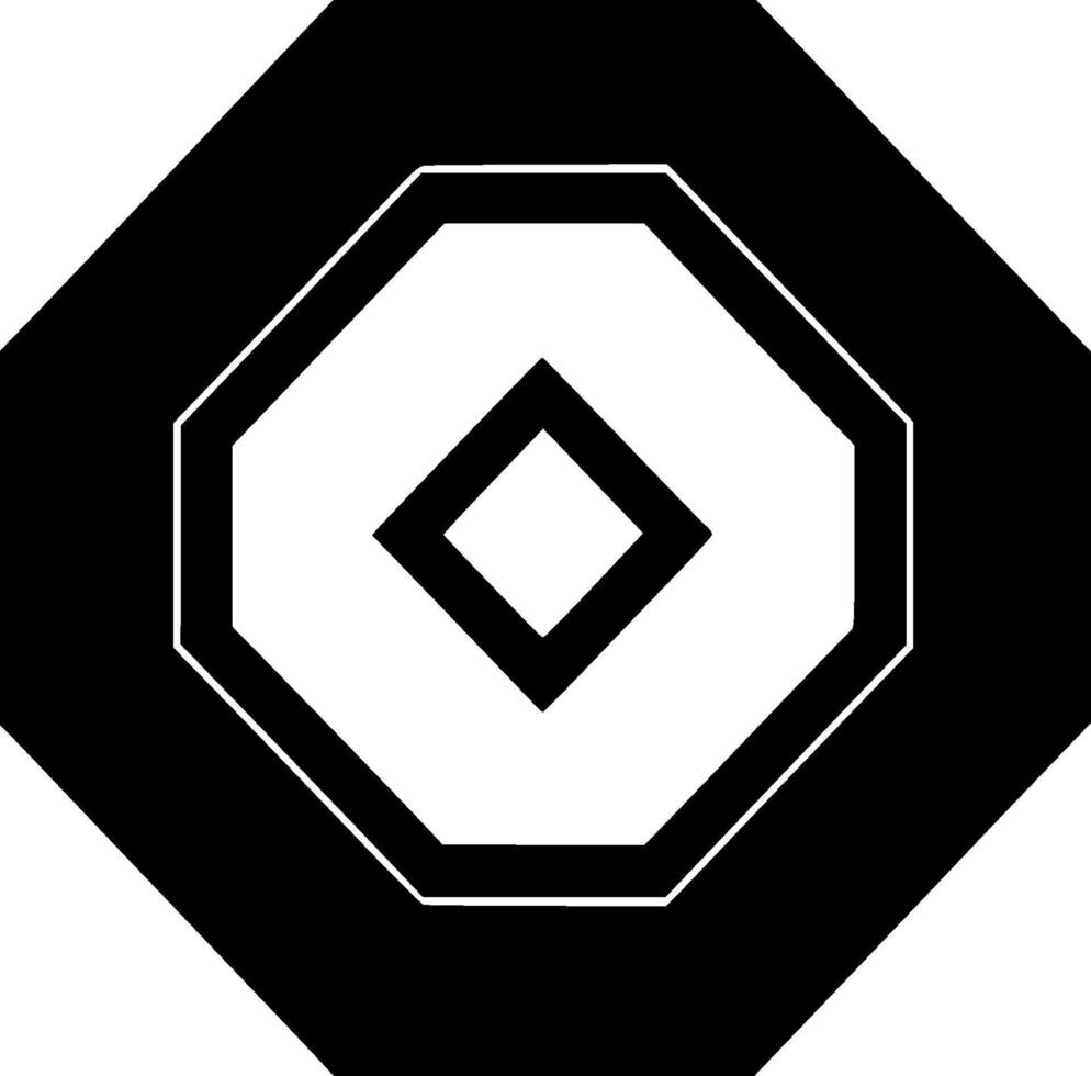 Octagon, Minimalist and Simple Silhouette - illustration vector