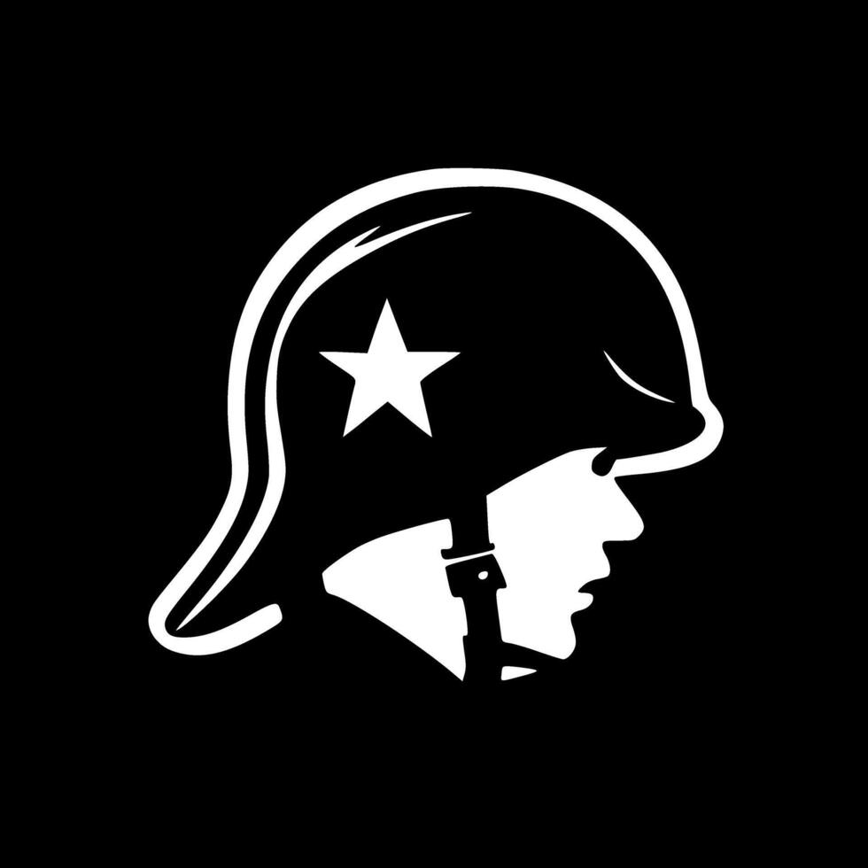 Army, Black and White illustration vector