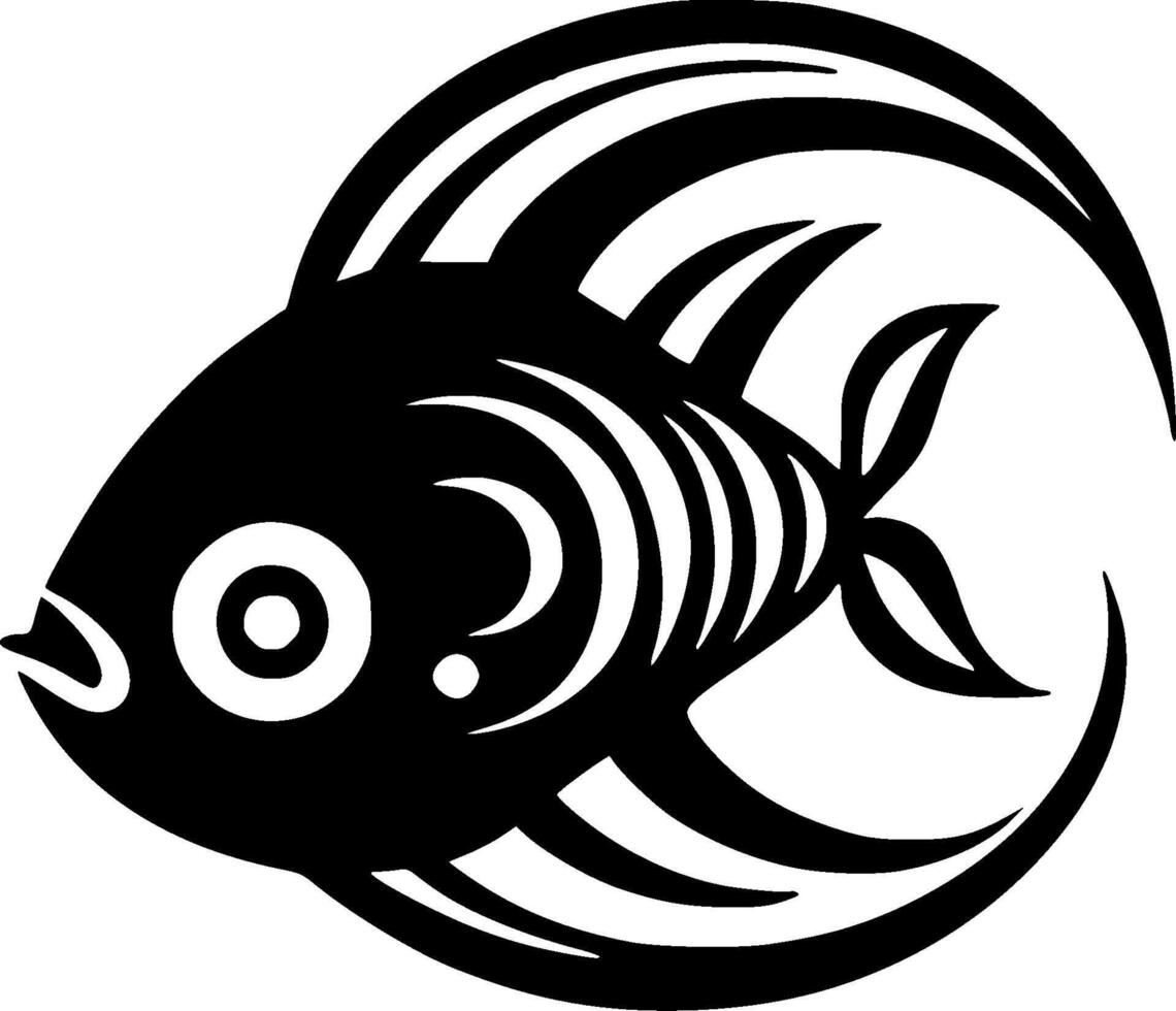Fish - Minimalist and Flat Logo - illustration vector