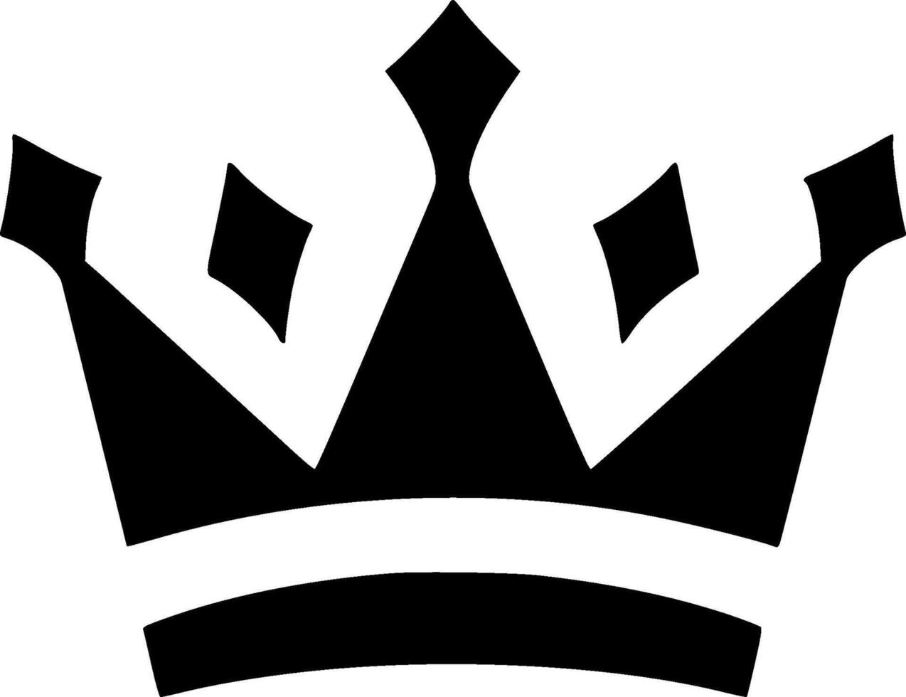 Crown, Minimalist and Simple Silhouette - illustration vector