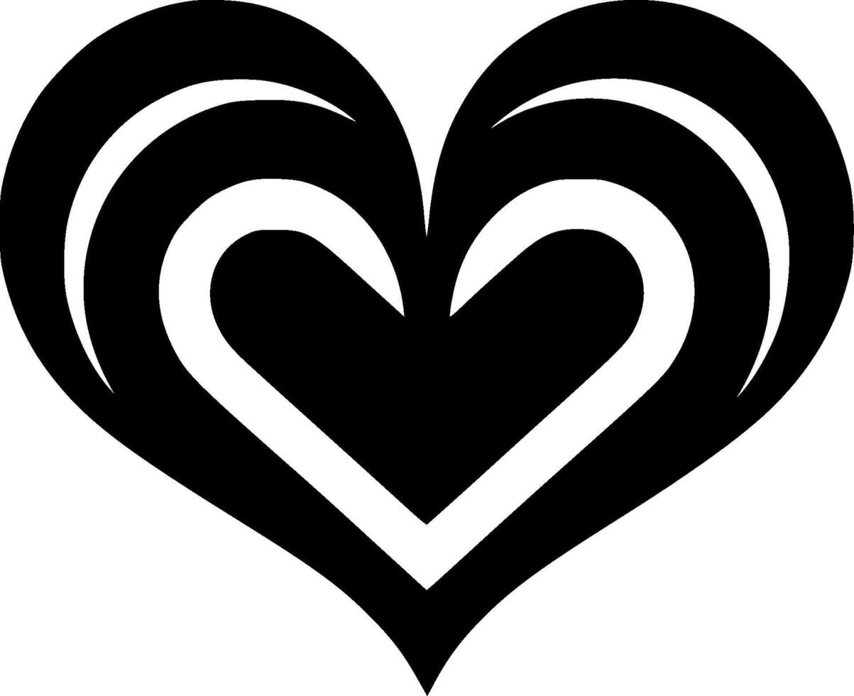Heart - Minimalist and Flat Logo - illustration vector