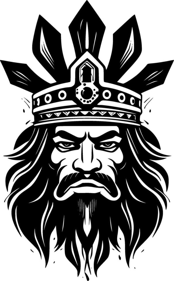 King, Minimalist and Simple Silhouette - illustration vector