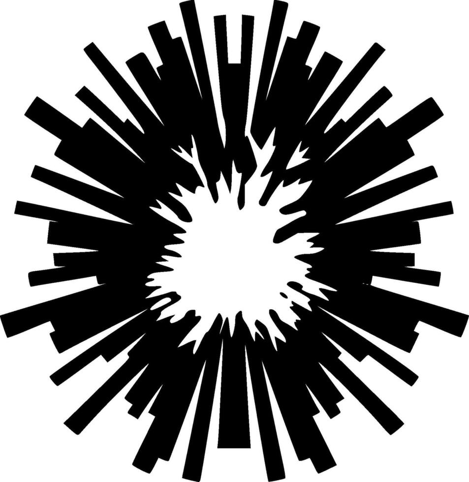 Explosion - Minimalist and Flat Logo - illustration vector