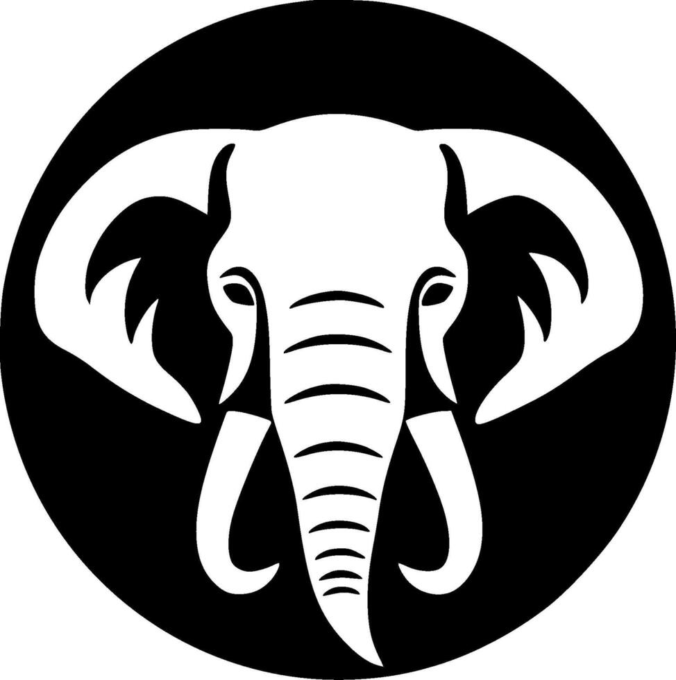 Elephant - Minimalist and Flat Logo - illustration vector