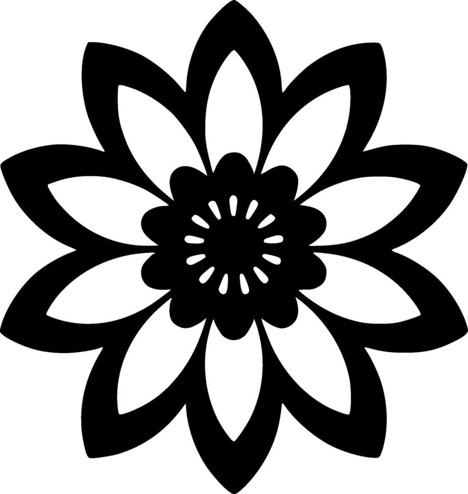 Flower - High Quality Logo - illustration ideal for T-shirt graphic vector