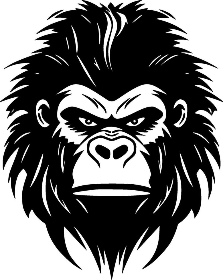 Gorilla - Minimalist and Flat Logo - illustration vector
