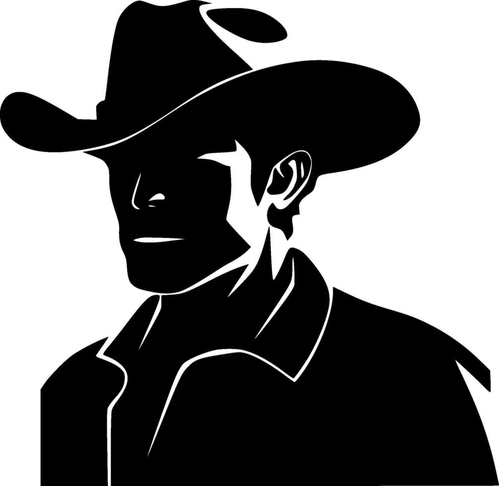 Cowboy - High Quality Logo - illustration ideal for T-shirt graphic vector