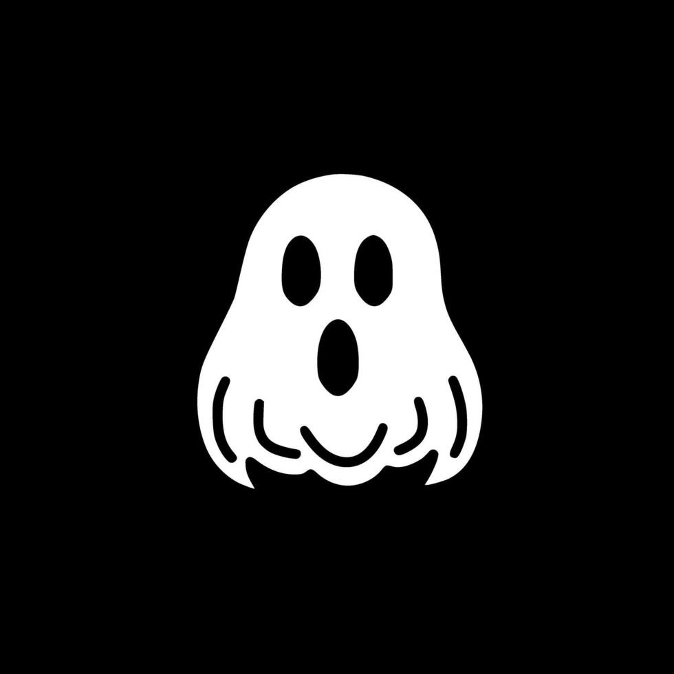 Ghost, Minimalist and Simple Silhouette - illustration vector