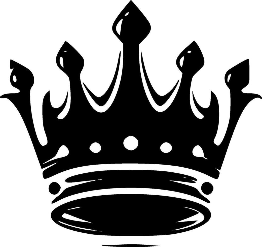 Crown, Minimalist and Simple Silhouette - illustration vector
