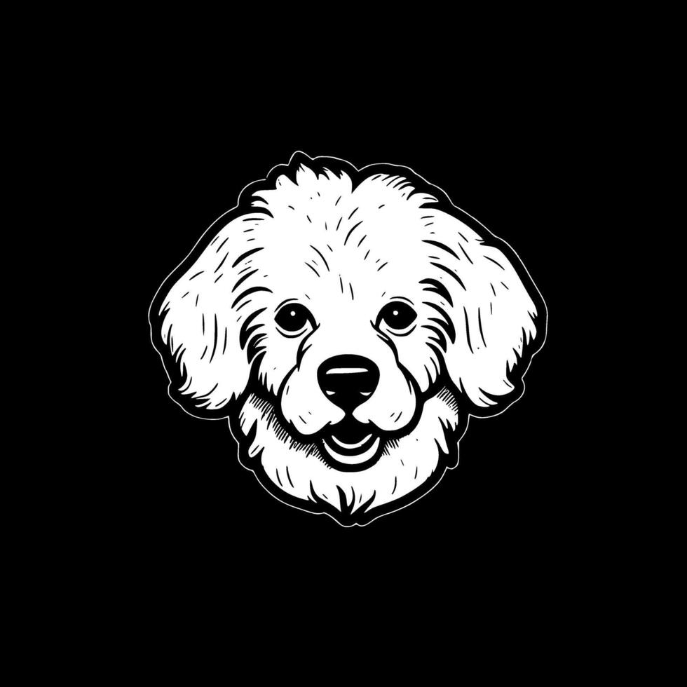 Bichon Frise, Minimalist and Simple Silhouette - illustration vector