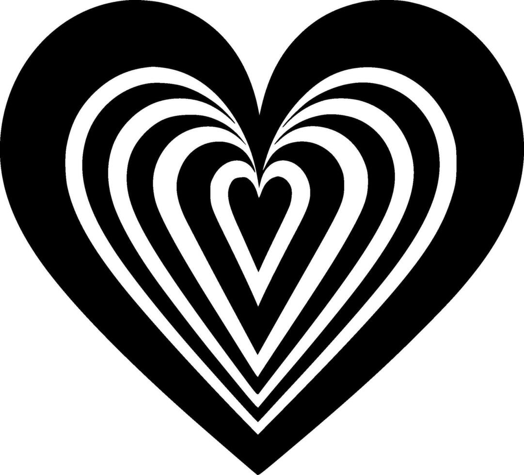 Heart - Minimalist and Flat Logo - illustration vector