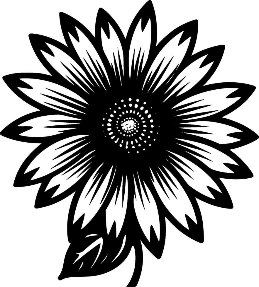Flower - Minimalist and Flat Logo - illustration vector
