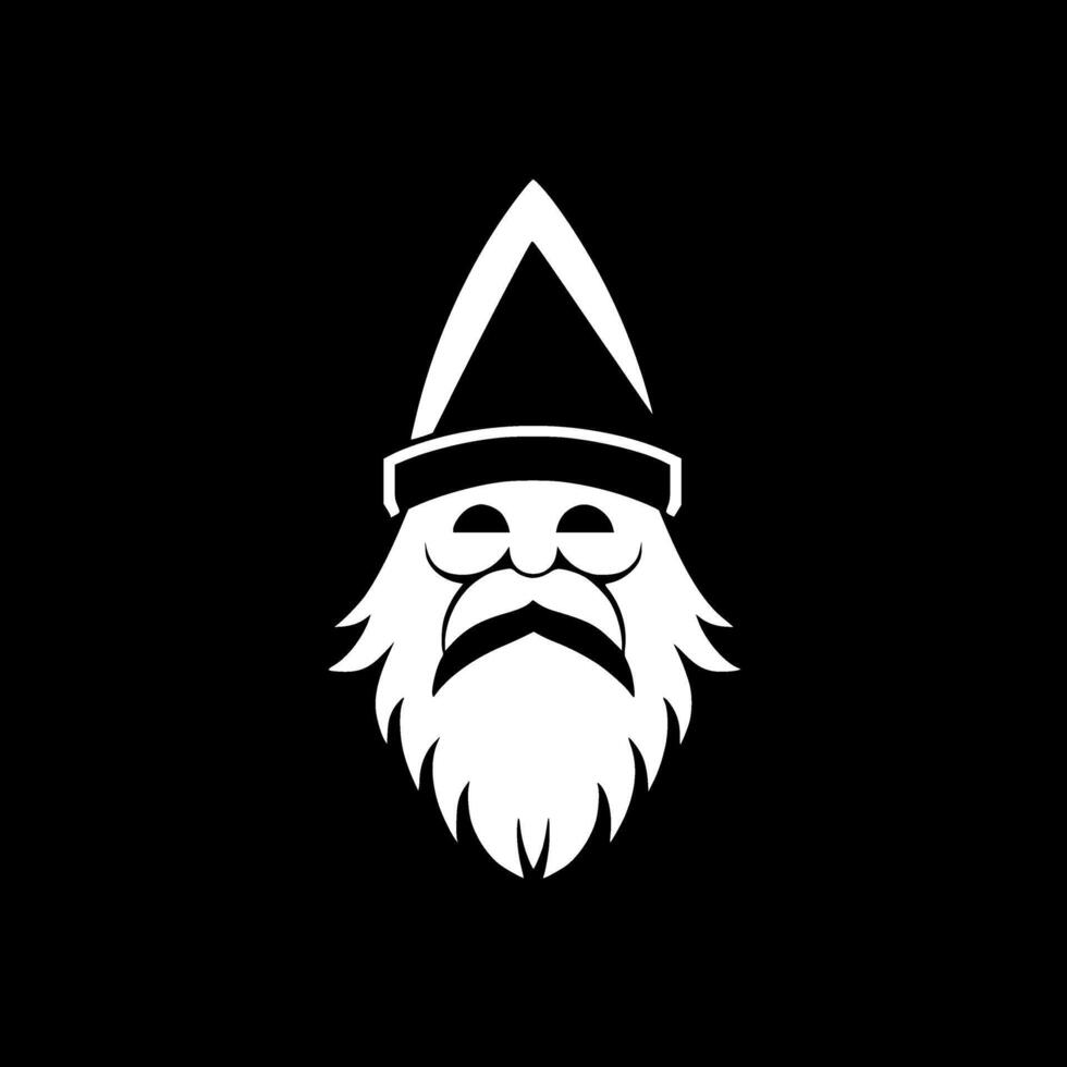 Gnome, Minimalist and Simple Silhouette - illustration vector