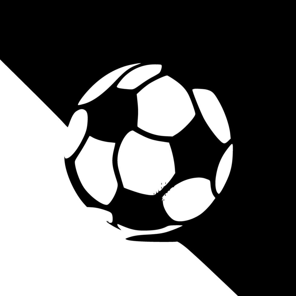 Football, Minimalist and Simple Silhouette - illustration vector