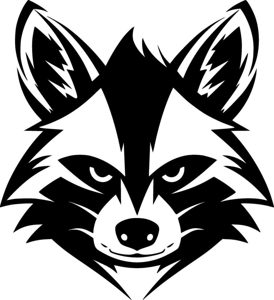 Raccoon - Minimalist and Flat Logo - illustration vector