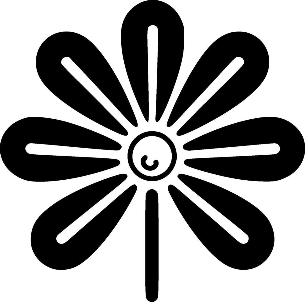 Flower - Minimalist and Flat Logo - illustration vector