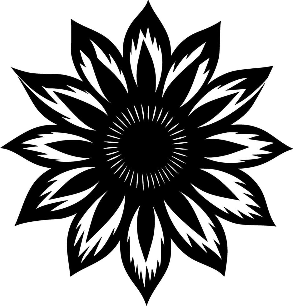 Flower - Minimalist and Flat Logo - illustration vector