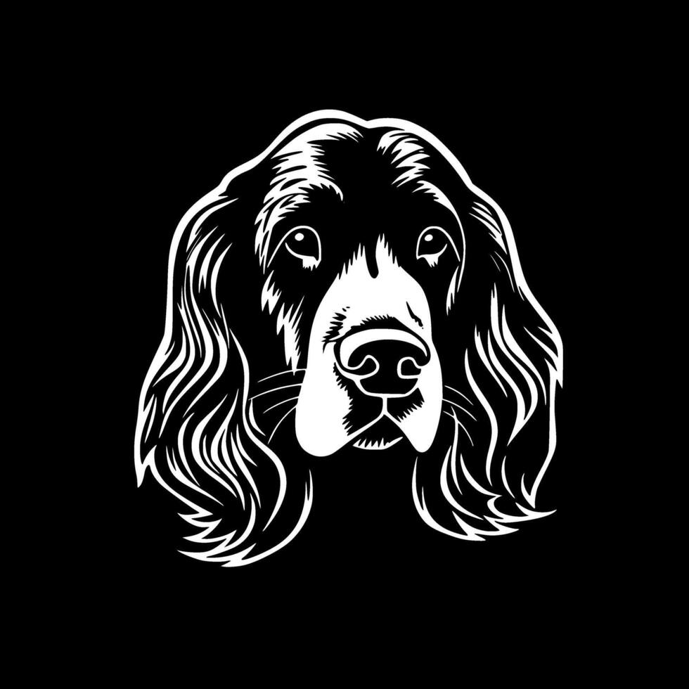 Dog, Black and White illustration vector