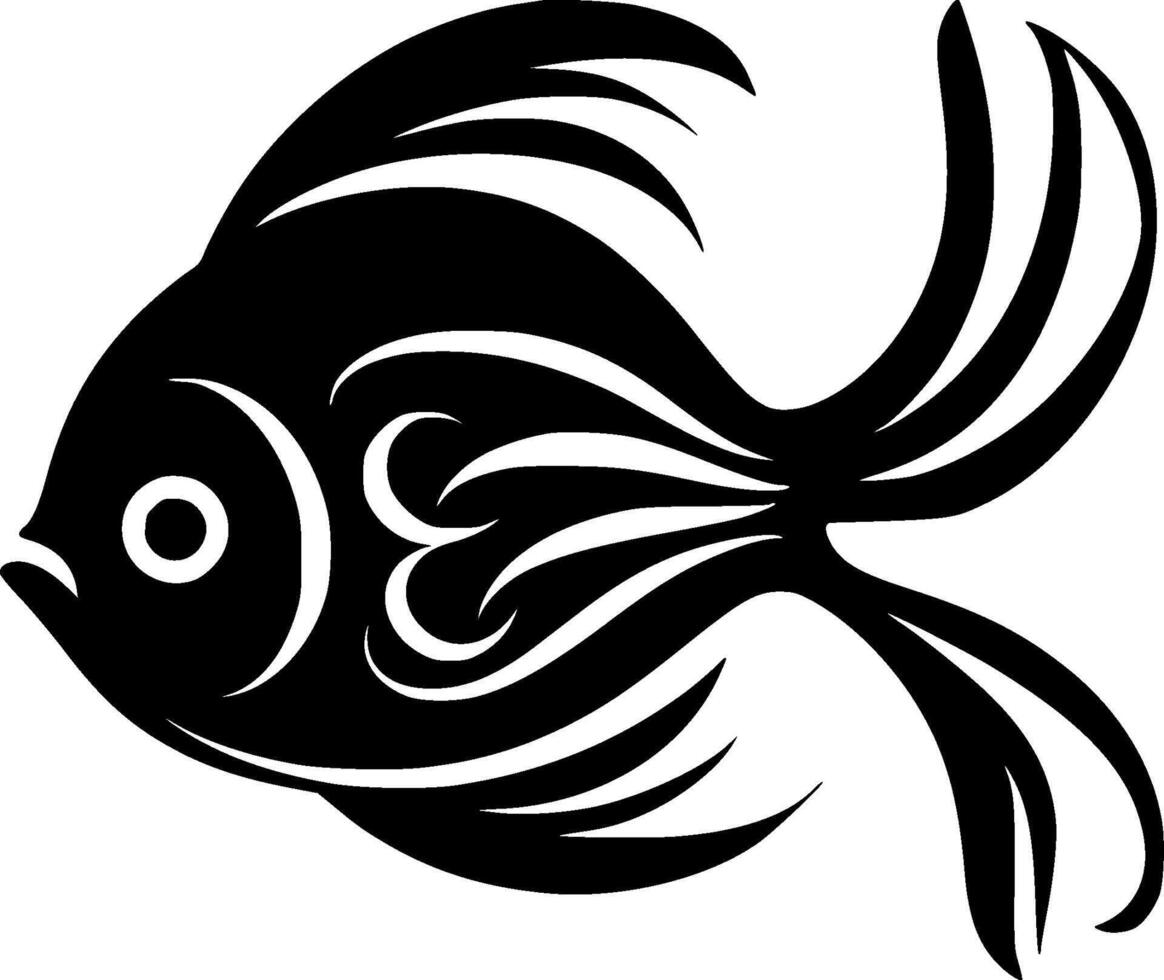 Fish, Minimalist and Simple Silhouette - illustration vector