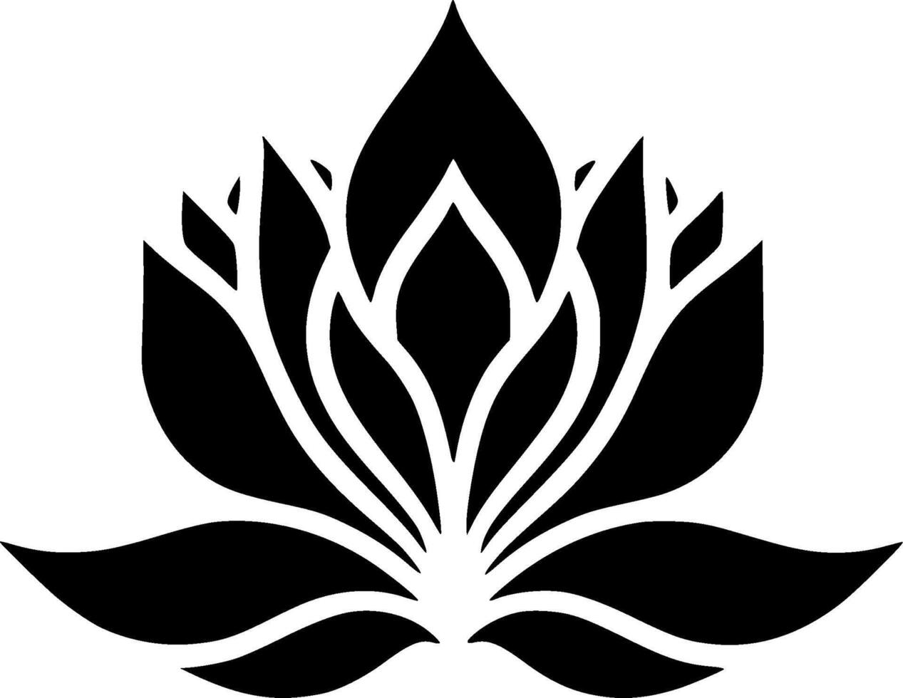 Flowers, Minimalist and Simple Silhouette - illustration vector