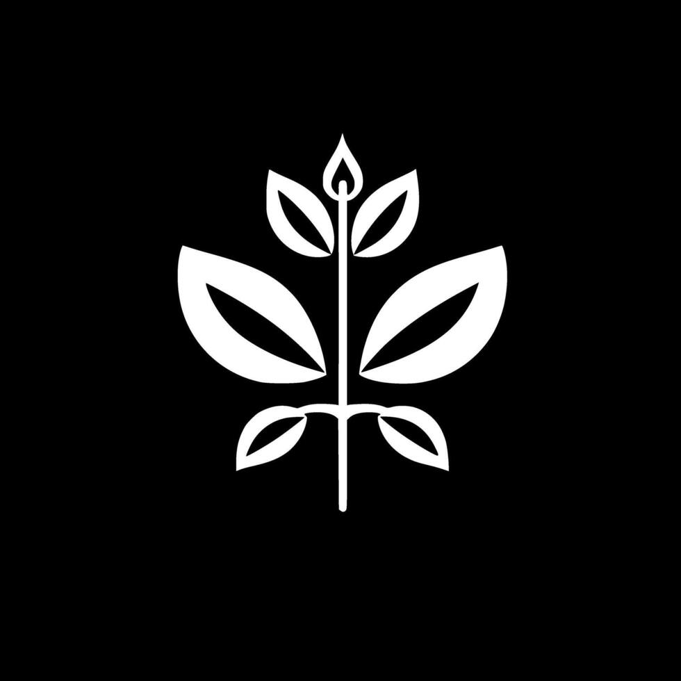 Flower, Minimalist and Simple Silhouette - illustration vector