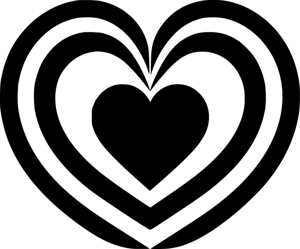Heart - Minimalist and Flat Logo - illustration vector