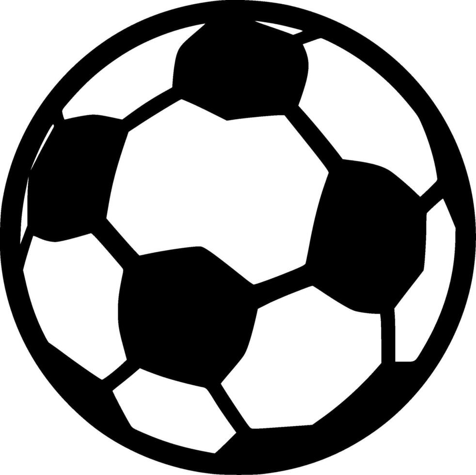 Football, Minimalist and Simple Silhouette - illustration vector