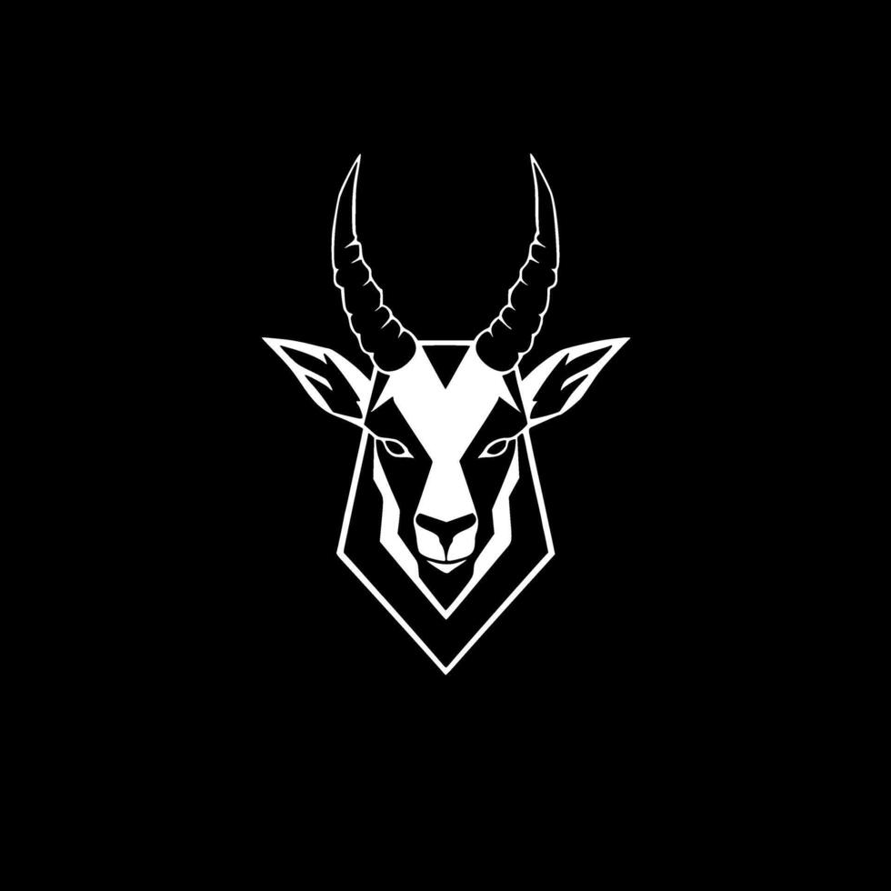Goat, Minimalist and Simple Silhouette - illustration vector