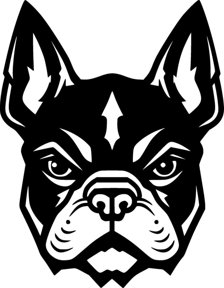 French Bulldog - Minimalist and Flat Logo - illustration vector