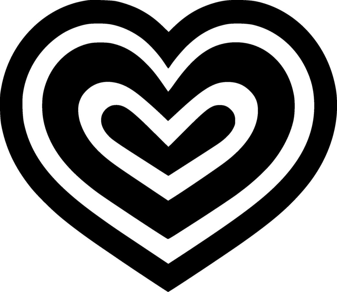Heart - Minimalist and Flat Logo - illustration vector