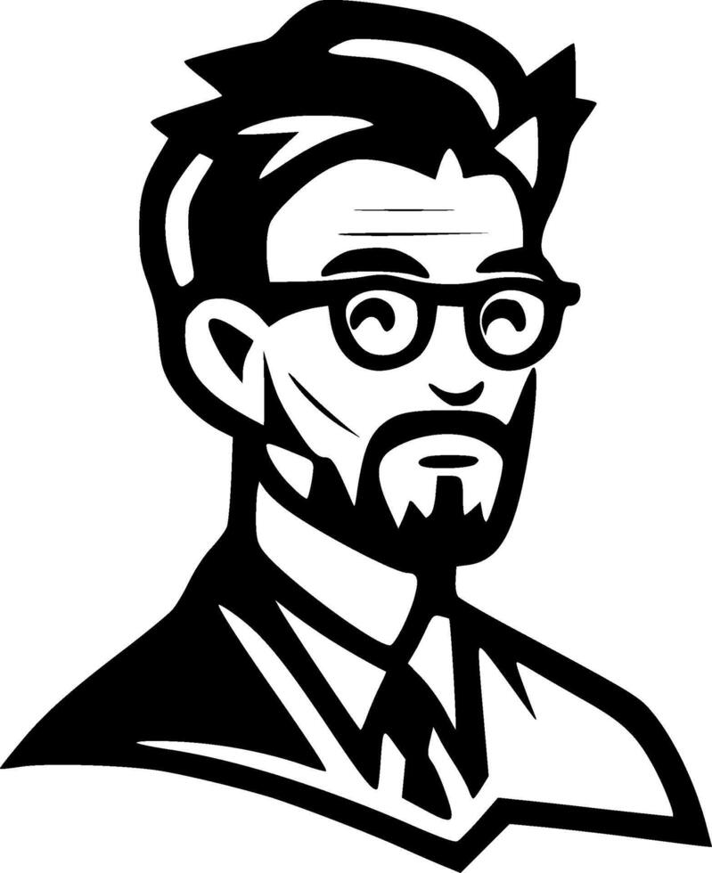 Teacher, Minimalist and Simple Silhouette - illustration vector