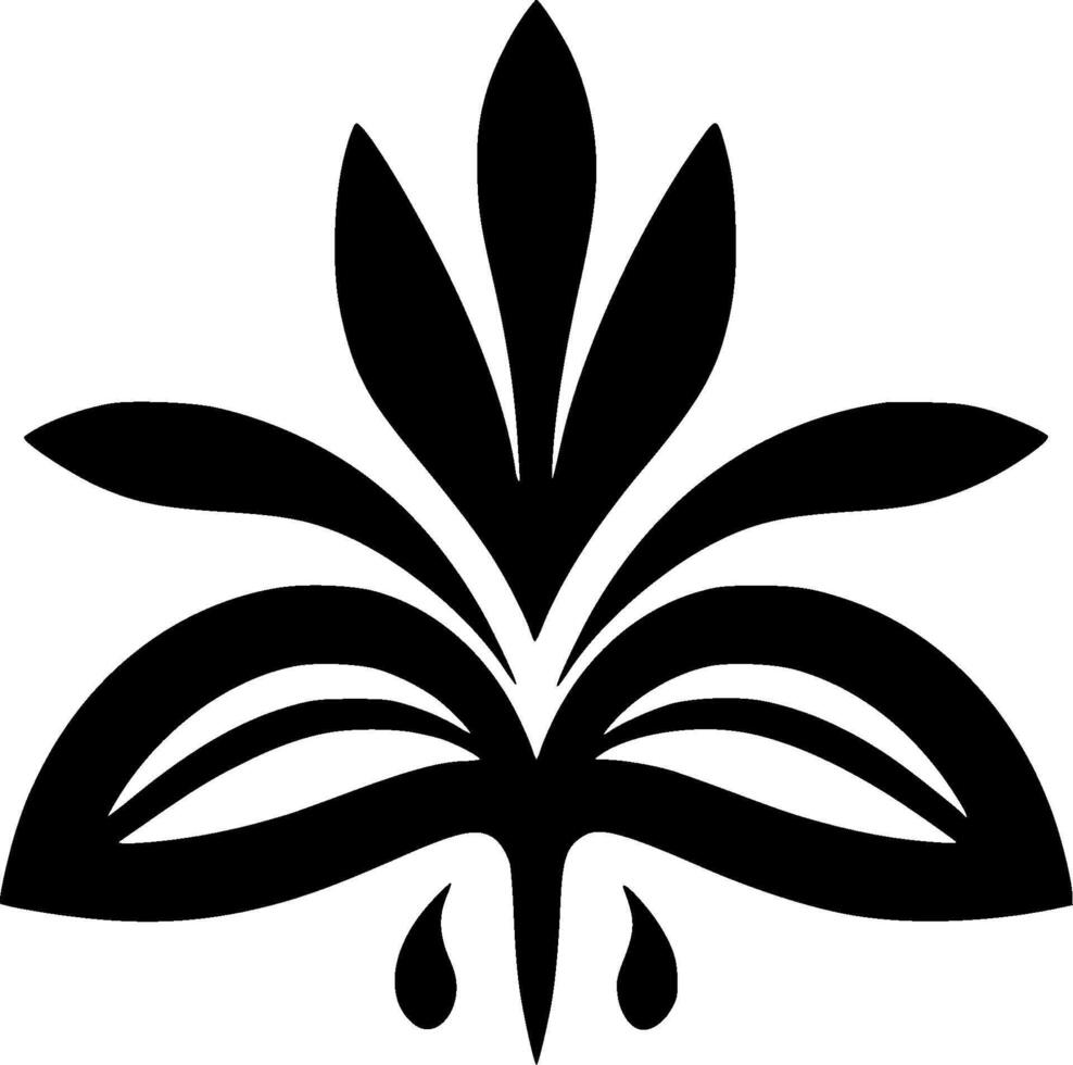 Flower, Minimalist and Simple Silhouette - illustration vector