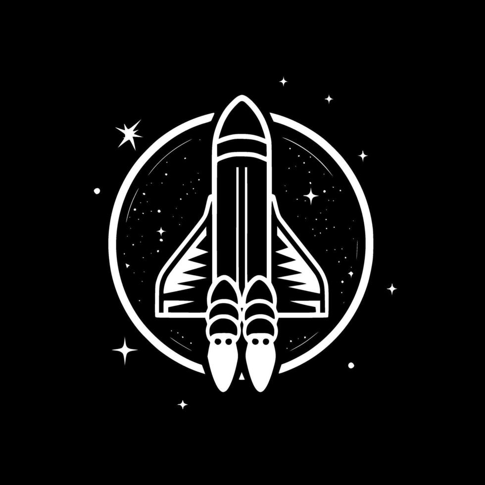 Space, Minimalist and Simple Silhouette - illustration vector