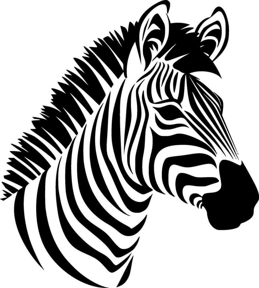 Zebra - High Quality Logo - illustration ideal for T-shirt graphic vector
