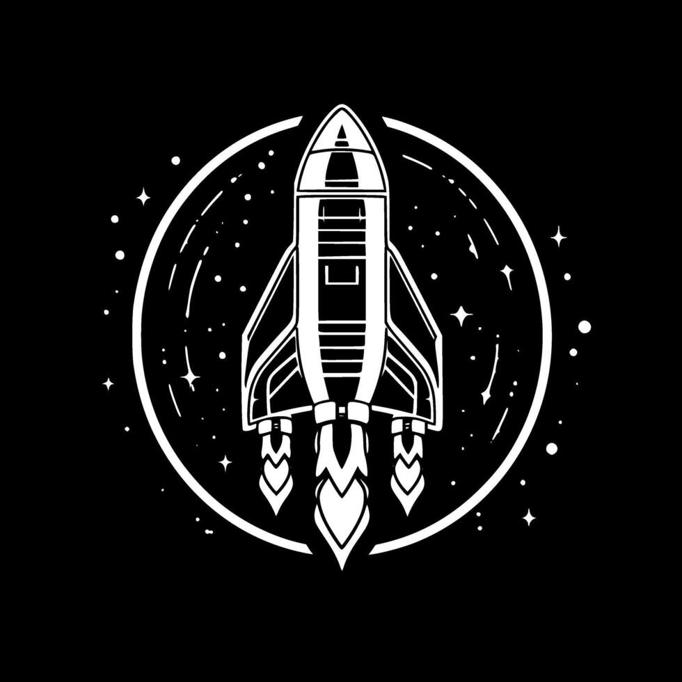 Space - Minimalist and Flat Logo - illustration vector