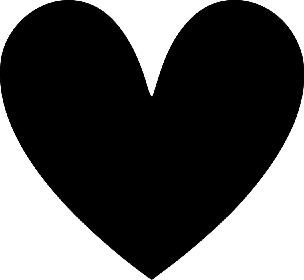 Love Heart - Minimalist and Flat Logo - illustration vector