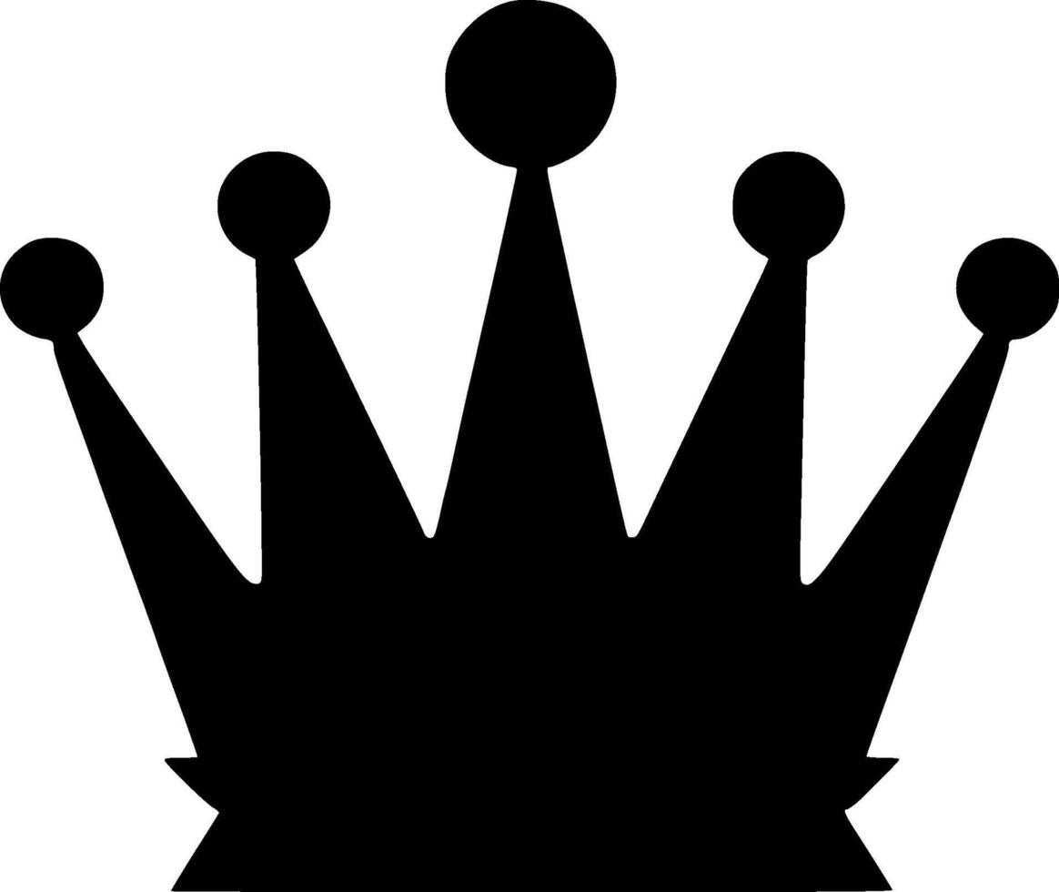 Crown, Minimalist and Simple Silhouette - illustration vector