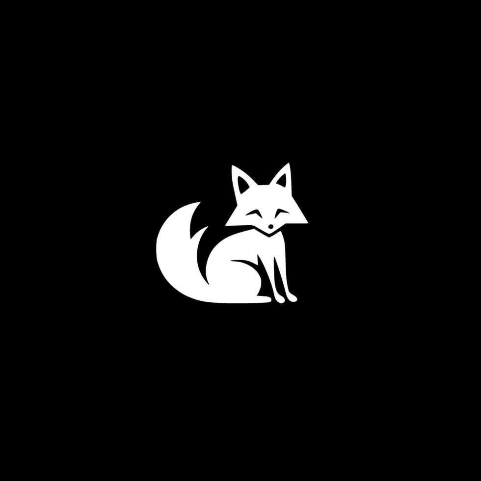 Fox, Minimalist and Simple Silhouette - illustration vector