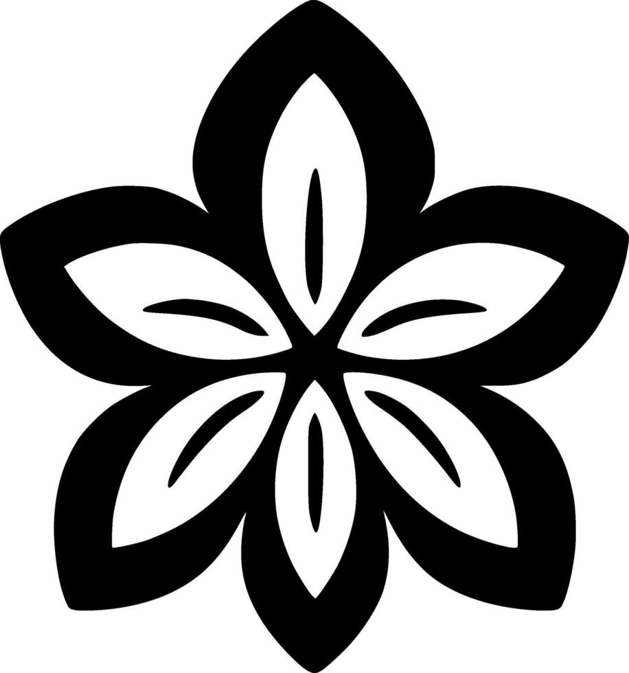 Flower, Black and White illustration vector