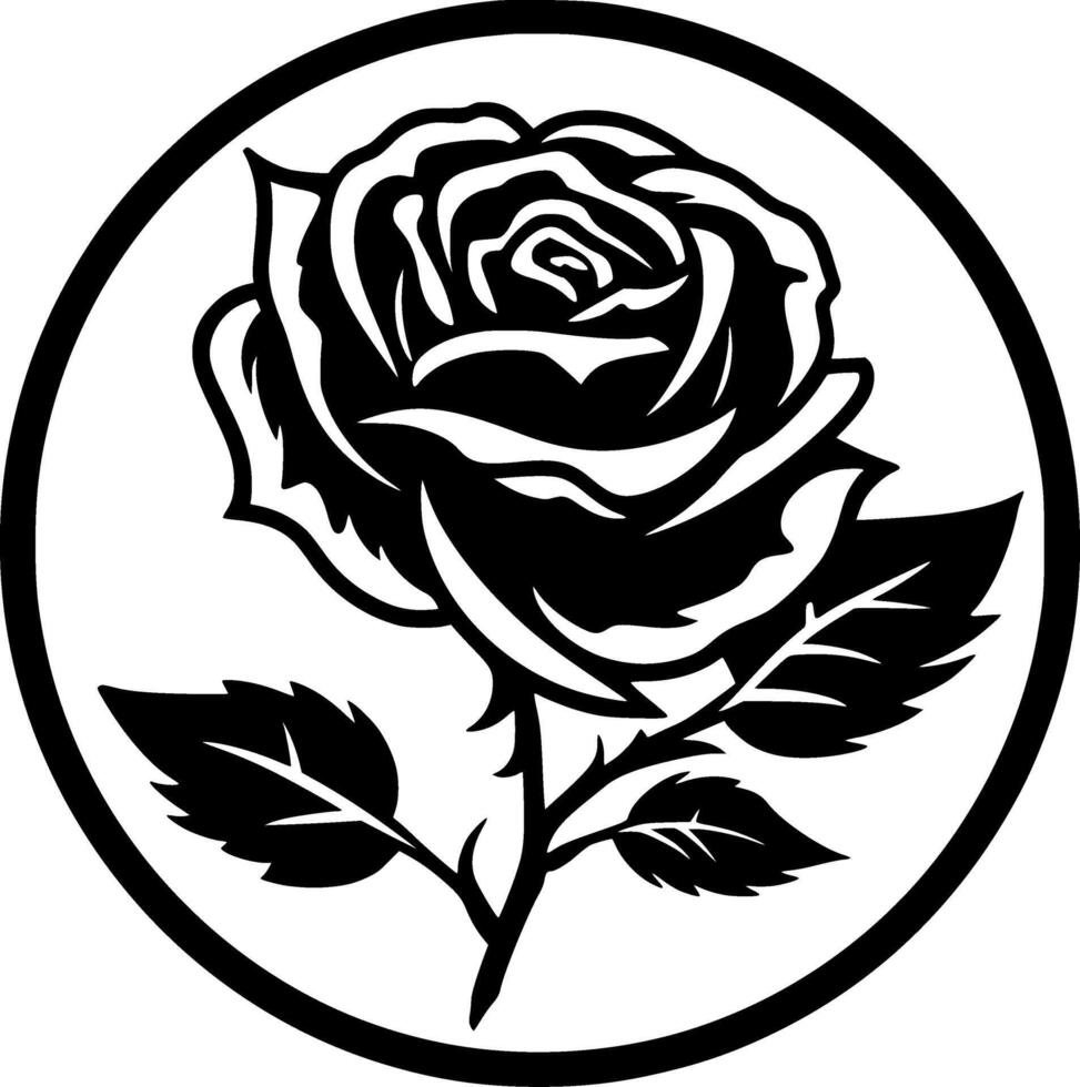 Flower, Minimalist and Simple Silhouette - illustration vector
