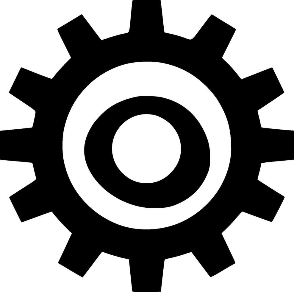 Gear - Minimalist and Flat Logo - illustration vector